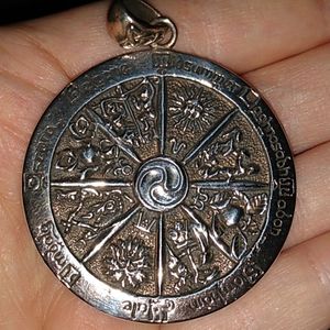 Dryad Designs Sterling silver wheel of the year